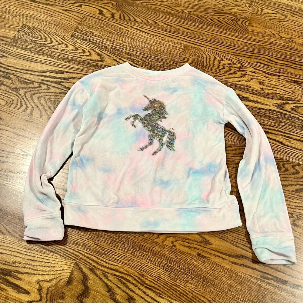 SO Pastel Tie-Dye Fleece Sweatshirt
